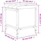 vidaXL - Opbergbankje - 42x42x45 - cm - bewerkt - hout - grijs - sonoma - eikenkleurig