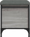 vidaXL - Opbergbankje - 42x42x45 - cm - bewerkt - hout - grijs - sonoma - eikenkleurig