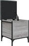 vidaXL - Opbergbankje - 42x42x45 - cm - bewerkt - hout - grijs - sonoma - eikenkleurig