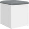 vidaXL - Opbergbankje - 42x42x45 - cm - bewerkt - hout - wit