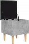 vidaXL - Opbergbankje - 42x42x46 - cm - bewerkt - hout - betongrijs