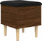 vidaXL - Opbergbankje - 42x42x46 - cm - bewerkt - hout - bruin - eikenkleur