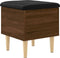 vidaXL - Opbergbankje - 42x42x46 - cm - bewerkt - hout - bruin - eikenkleur
