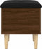 vidaXL - Opbergbankje - 42x42x46 - cm - bewerkt - hout - bruin - eikenkleur
