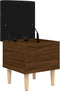 vidaXL - Opbergbankje - 42x42x46 - cm - bewerkt - hout - bruin - eikenkleur