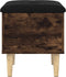 vidaXL - Opbergbankje - 42x42x46 - cm - bewerkt - hout - gerookt - eikenkleurig