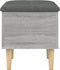 vidaXL - Opbergbankje - 42x42x46 - cm - bewerkt - hout - grijs - sonoma - eikenkleurig