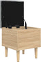 vidaXL - Opbergbankje - 42x42x46 - cm - bewerkt - hout - sonoma - eikenkleurig