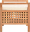vidaXL - Opbergbankje - 49x48x49 - cm - massief - walnotenhout