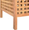 vidaXL - Opbergbankje - 49x48x49 - cm - massief - walnotenhout