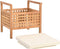 vidaXL - Opbergbankje - 49x48x49 - cm - massief - walnotenhout