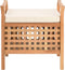 vidaXL - Opbergbankje - 49x48x49 - cm - massief - walnotenhout