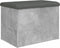 vidaXL - Opbergbankje - 62x42x45 - cm - bewerkt - hout - betongrijs