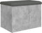 vidaXL - Opbergbankje - 62x42x45 - cm - bewerkt - hout - betongrijs