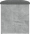 vidaXL - Opbergbankje - 62x42x45 - cm - bewerkt - hout - betongrijs