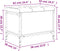 vidaXL - Opbergbankje - 62x42x45 - cm - bewerkt - hout - bruin - eikenkleur
