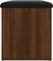 vidaXL - Opbergbankje - 62x42x45 - cm - bewerkt - hout - bruin - eikenkleur