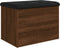vidaXL - Opbergbankje - 62x42x45 - cm - bewerkt - hout - bruin - eikenkleur