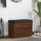 vidaXL - Opbergbankje - 62x42x45 - cm - bewerkt - hout - bruin - eikenkleur