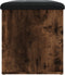 vidaXL - Opbergbankje - 62x42x45 - cm - bewerkt - hout - gerookt - eikenkleurig