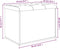 vidaXL - Opbergbankje - 62x42x45 - cm - bewerkt - hout - gerookt - eikenkleurig