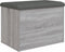 vidaXL - Opbergbankje - 62x42x45 - cm - bewerkt - hout - grijs - sonoma - eikenkleurig