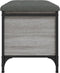 vidaXL - Opbergbankje - 62x42x45 - cm - bewerkt - hout - grijs - sonoma - eikenkleurig