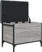 vidaXL - Opbergbankje - 62x42x45 - cm - bewerkt - hout - grijs - sonoma - eikenkleurig