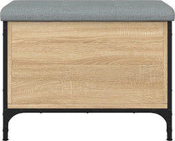vidaXL - Opbergbankje - 62x42x45 - cm - bewerkt - hout - sonoma - eikenkleurig