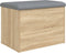 vidaXL - Opbergbankje - 62x42x45 - cm - bewerkt - hout - sonoma - eikenkleurig