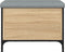 vidaXL - Opbergbankje - 62x42x45 - cm - bewerkt - hout - sonoma - eikenkleurig
