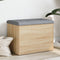 vidaXL - Opbergbankje - 62x42x45 - cm - bewerkt - hout - sonoma - eikenkleurig