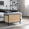 vidaXL - Opbergbankje - 62x42x45 - cm - bewerkt - hout - sonoma - eikenkleurig