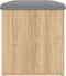 vidaXL - Opbergbankje - 62x42x45 - cm - bewerkt - hout - sonoma - eikenkleurig