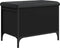 vidaXL - Opbergbankje - 62x42x45 - cm - bewerkt - hout - zwart