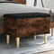 vidaXL - Opbergbankje - 62x42x46 - cm - bewerkt - hout - gerookt - eikenkleurig