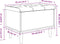 vidaXL - Opbergbankje - 62x42x46 - cm - bewerkt - hout - gerookt - eikenkleurig