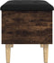 vidaXL - Opbergbankje - 62x42x46 - cm - bewerkt - hout - gerookt - eikenkleurig