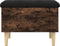 vidaXL - Opbergbankje - 62x42x46 - cm - bewerkt - hout - gerookt - eikenkleurig