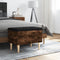 vidaXL - Opbergbankje - 62x42x46 - cm - bewerkt - hout - gerookt - eikenkleurig