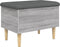 vidaXL - Opbergbankje - 62x42x46 - cm - bewerkt - hout - grijs - sonoma - eikenkleurig