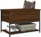 vidaXL - Opbergbankje - 70x42,5x47 - cm - bewerkt - hout - bruin - eikenkleur