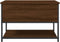 vidaXL - Opbergbankje - 70x42,5x47 - cm - bewerkt - hout - bruin - eikenkleur