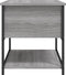 vidaXL - Opbergbankje - 70x42,5x47 - cm - bewerkt - hout - grijs - sonoma - eikenkleur