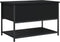 vidaXL - Opbergbankje - 70x42,5x47 - cm - bewerkt - hout - zwart