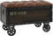 vidaXL - Opbergbankje - 80,5x41x50 - cm - massief - hout - en - kunstleer