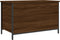 vidaXL - Opbergbankje - 80x42,5x50 - cm - bewerkt - hout - bruin - eikenkleur