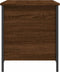 vidaXL - Opbergbankje - 80x42,5x50 - cm - bewerkt - hout - bruin - eikenkleur