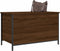 vidaXL - Opbergbankje - 80x42,5x50 - cm - bewerkt - hout - bruin - eikenkleur