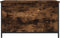 vidaXL - Opbergbankje - 80x42,5x50 - cm - bewerkt - hout - gerookt - eikenkleurig